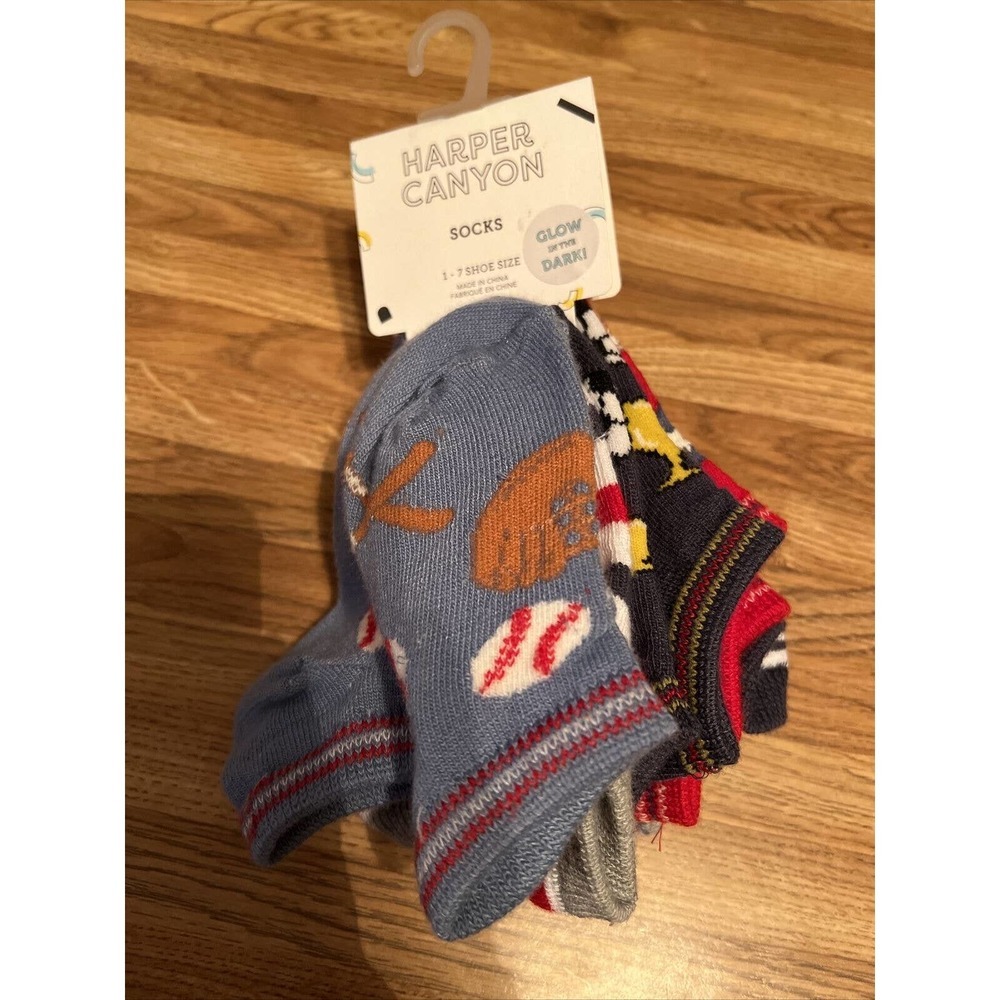 Harper Canyon NWT Boy's Socks 4-6 Size 1-7 Shoe Sports Football Baseball Soccer